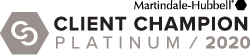 Martindale-Hubbell Client Champion Platinum 2020